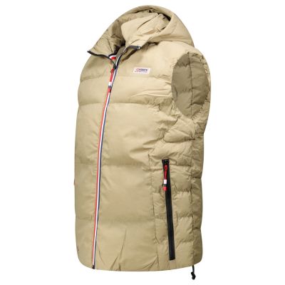 4. Kamizelka męska Geographical Norway VITO BEIGE DB MEN 001 (WZ6241H/GN-BEIGE)