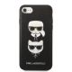 3. Etui Karl Lagerfeld Saffiano Karl&Choupette Head na iPhone 7 / 8 / SE 2020 / SE 2022 - czarne