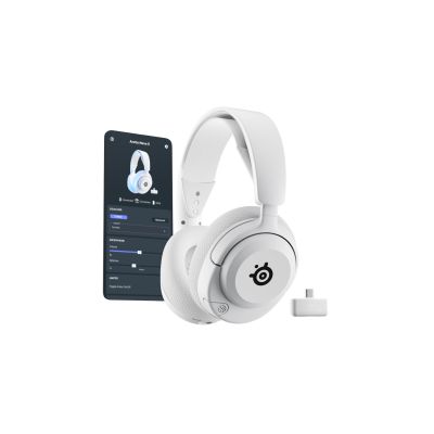 Słuchawki Steelseries Arctis Nova 5P Wireless Zestaw słuchawkowy Bezprzewodowy Opaska na głowę Gaming USB Type-C Bluetooth Biały