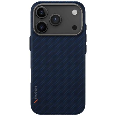 2. Etui UNIQ Keva EDGE Magclick Charging na iPhone 17 Pro - niebieskie