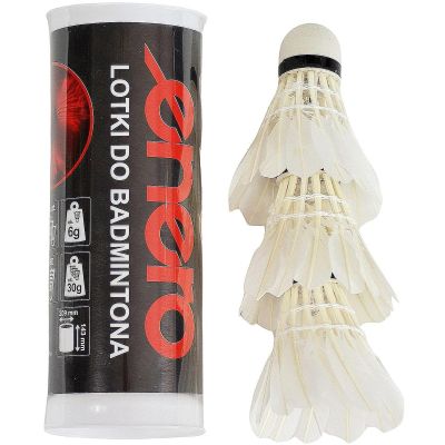 9. LOTKA BADMINTON Z PIÓR 3 SZT LED ENERO