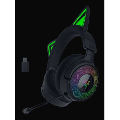 4. Zestaw słuchawkowy Razer Kraken Kitty V3 Pro Nauszne