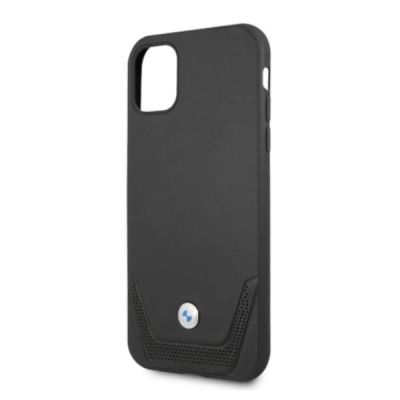 6. Etui BMW Leather Perforate na iPhone 11 / Xr - czarne