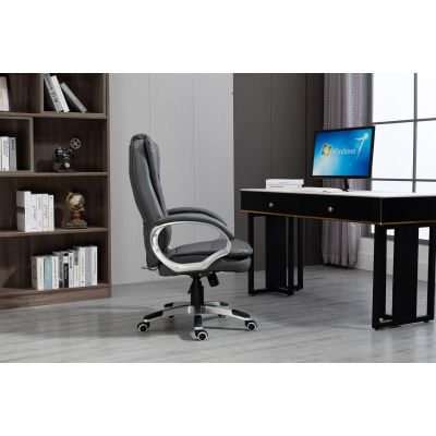 18. Activejet Fotel biurowy z masażem, podgrzewany YK7304 szary