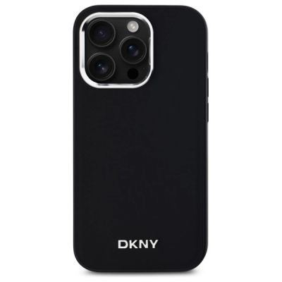 3. Etui DKNY Plain Logo MagSafe na iPhone 14 Pro - czarne