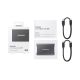 12. Dysk zewnętrzny SSD Samsung T7 (1TB; USB 3.2; szary; MU-PC1T0T/WW)
