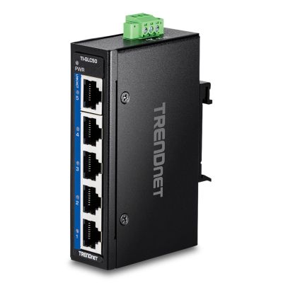 2. Trendnet TI-GLC50 przełącznik sieciowy Nie zarządzany Gigabit Ethernet (10/100/1000) Czarny