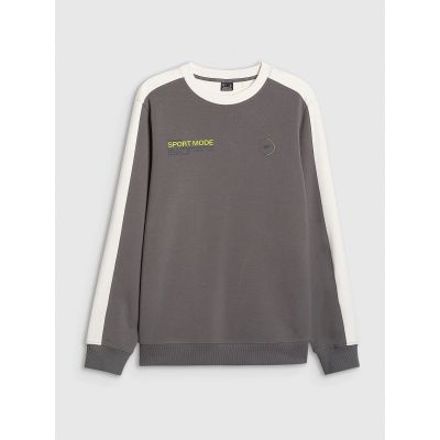 9. Bluza dresowa nierozpinana bez kaptura męska 4F 4FRAW25TSWSM2457-23S