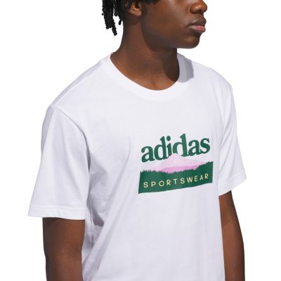 4. Koszulka męska adidas Sportsman Mountain Graphic biała KC9254