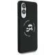 4. Etui Karl Lagerfeld Silicone nauble Heads And Circle MagSafe na Samsung Galaxy S25 Edge - czarne