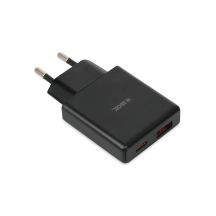 IBOX ŁADOWARKA UNIWERSALNA C-43 GAN PD30W SLIM USB A+C BLACK