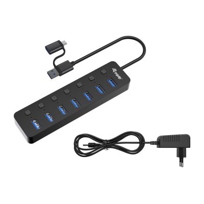 2. Equip 128965 huby i koncentratory USB 3.2 Gen 1 (3.1 Gen 1) Type-A 5000 Mbit/s Czarny