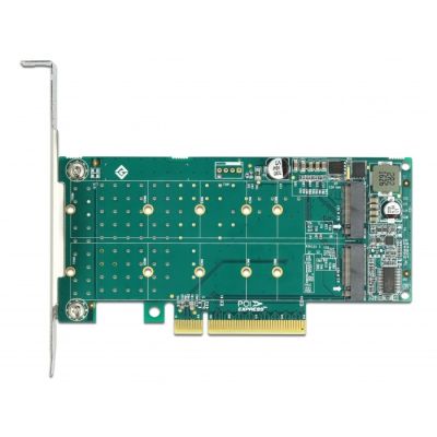 3. Delock PCI Express x8 Card 2 x internal NVMe M.2 Key M - Bifurcation - storage controller - M.2 NVMe Card - PCIe 4.0 x8