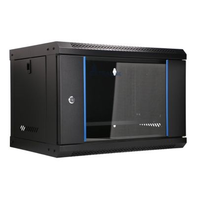 7. Extralink LITE 6U 530X400 WALL-MOUNTED RACKMOUNT CABINET BLACK Stojak wolnostojący/ścienny/podłogowy Czarny