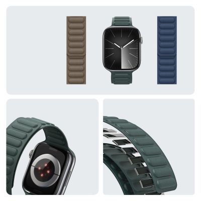 7. Magnetyczny pasek Dux Ducis Strap BL do Apple Watch 38 / 40 / 41 mm - zielony