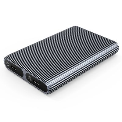 2. Kieszeń dyskowa podwójna Orico AM2C3-2SN na dwa dyski M.2 SATA+NVME USB-C 3.2 6Gb/s / 10Gb/s - szara