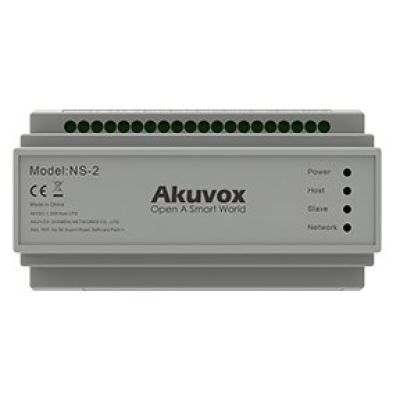 Akuvox NS-2 przełącznik sieciowy Fast Ethernet (10/100) DIN rail Szary