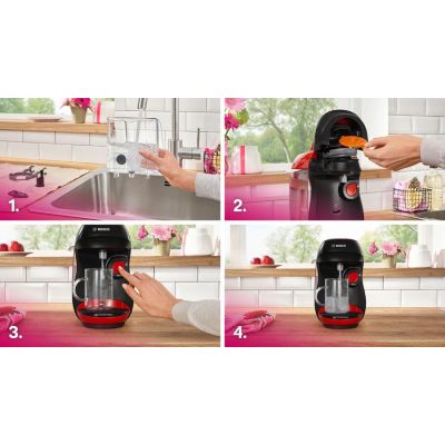 7. Ekspres do kawy Bosch Tassimo czerwony (TAS103E)