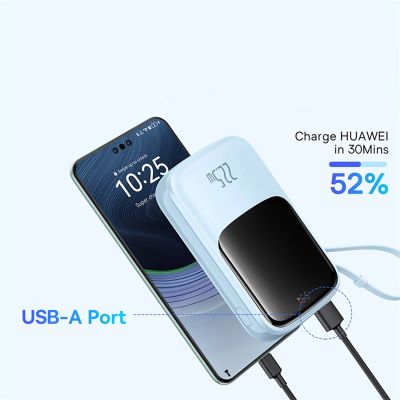 10. Powerbank Baseus Qpow Pro+ 22.5W 10000mAh USB-C - niebieski