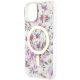 6. Etui Guess Flower MagSafe na iPhone 14 Plus - przezroczyste