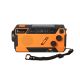 8. Extralink RADIO AWARYJNE SOLARNE Z KORBKA DYNAMO POWERBANK 4000MAH Z LATARKA SOS SR-4000 Przenośny Analogowy Czarny, Pomarańczowy