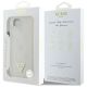 8. Etui Guess Grained Hot Stamp Peony Triangle Logo MagSafe na iPhone 16e - beżowe