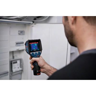4. Bosch GTC 600 C Noise equivalent temperature difference (NETD) IR Czarny, Niebieski 256 x 192 px Wbudowany wyświetlacz LCD