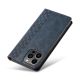 12. Magnet Strap Case etui Samsung Galaxy S23 Ultra pokrowiec z klapką portfel mini smycz podstawka niebieskie