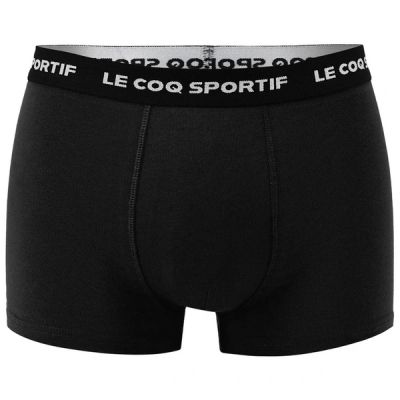 7. Le Coq Sportif bokserki majtki męskie 3PAK czarne szare bordowe