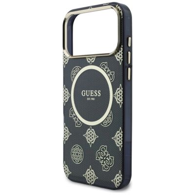 6. Etui Guess IML Peony Dot MagSafe na iPhone 17 Pro Max - czarne