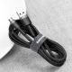 8. Kabel Baseus Cafule Cable CAMKLF-CG1 USB-A / micro USB 1.5A 2 m - czarno-szary