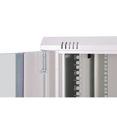 7. Digitus Szafa sieciowa wisząca DYNAmic 19" 12U rack 600x600, drzwi szyba, szary, niedzielona, złożona, 60kg