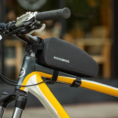 12. Torba Rockbros AS-019 rowerowa na ramę wodoodporna 1.5 l - czarna