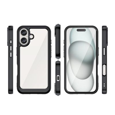 2. Etui Outer Space Case z żelową ramką do iPhone 16 Plus - czarne