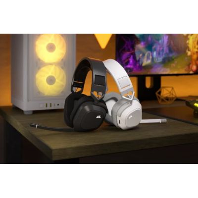 8. Corsair CA-9011296-EU słuchawki/zestaw słuchawkowy Bezprzewodowy Opaska na głowę Gaming Bluetooth Biały