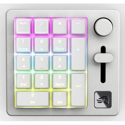 Keychron GMMK Numpad klawiatura Dom/Biuro USB + RF Wireless + Bluetooth Biały
