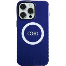Etui Audi IML Big Logo MagSafe na iPhone 15 Pro Max - niebieskie