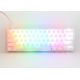 10. Ducky One 3 Aura White Mini klawiatura Gaming USB QWERTY Amerykański międzynarodowy Biały