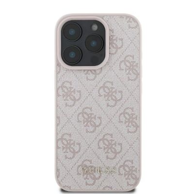 2. Etui Guess 4G Classic na iPhone 16 Pro Max - różowe