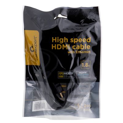 2. Kabel GEMBIRD CC-HDMI4-6 (HDMI M - HDMI M; 1,8m; kolor czarny)