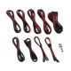 CableMod C-Series PRO ModMesh Cable Kit für RMi/RMx/RM (Black Label) - schwarz/rot