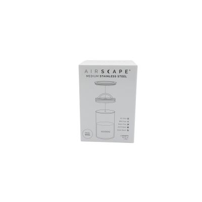 Pojemnik na kawę Airscape AS2007 500g hermetyczny, próżniowy + worek bawełniany, biały