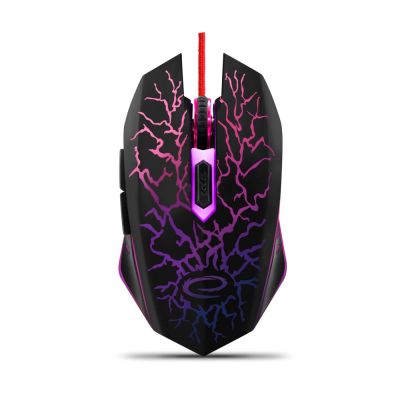 5. Mysz Esperanza Lightning EGM211R (optyczna; 2400 DPI; kolor czarny)