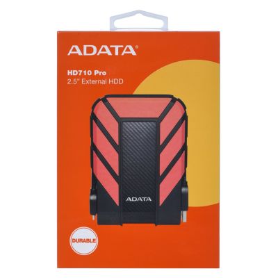 3. Dysk zewnętrzny HDD ADATA HD710 PRO (1TB; 2.5"; USB 3.2; czerwony)