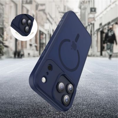 7. Etui Tech-Protect MagMat MagSafe na iPhone 17 Pro - granatowe
