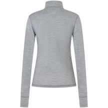 Longsleeve termoaktywny damski SUPER.NATURAL W TUNDRA175 ZIP 1/4 szary