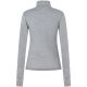 Longsleeve termoaktywny damski SUPER.NATURAL W TUNDRA175 ZIP 1/4 szary