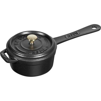2. Mini rondel żeliwny Staub - 250 ml, Czarny