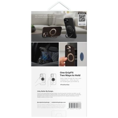 6. Etui UNIQ Keva Air Magclick Charging GripFit  na iPhone 16 Pro Max - brązowe