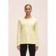 2. Koszulka damska treningowa Casall Soft Texture Long Sleeve żółty
